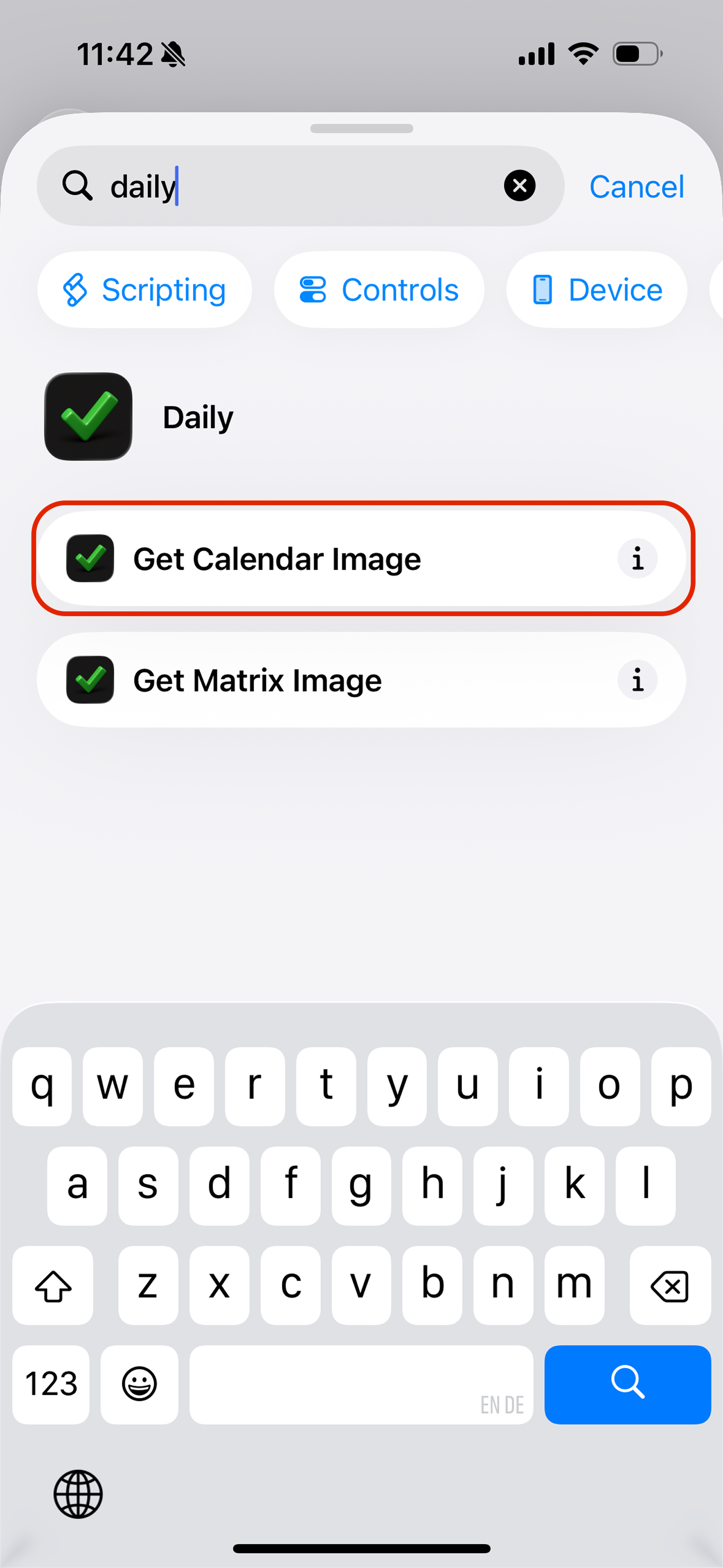 Select Get Calendar Image